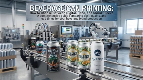 Beverage Can Printing Methods: Digital vs Litho vs Shrink Sleeve Guide