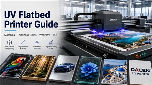 UV Flatbed Printer Guide: Materials, Thickness Limits, Workflow & ROI