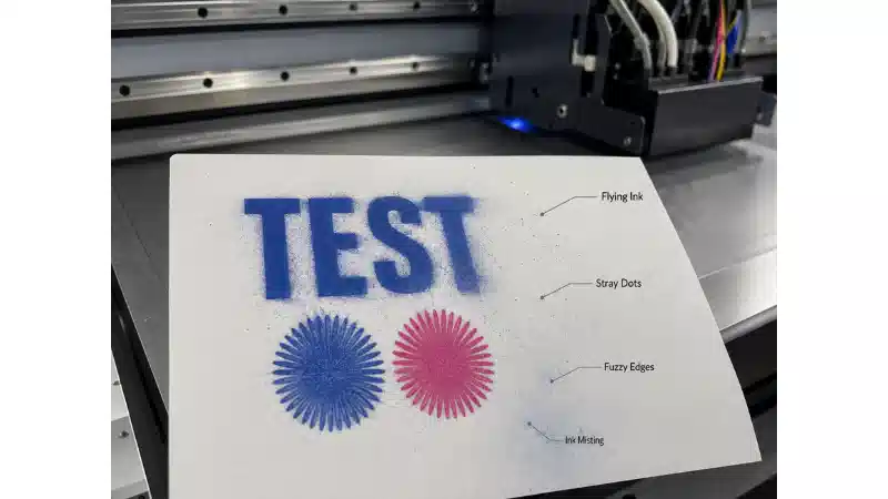 UV Printer Ink Misting and Flying Ink: Causes Diagnosis and Fixes